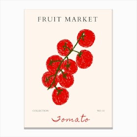 Fruit Market Collection Tomato Canvas Print