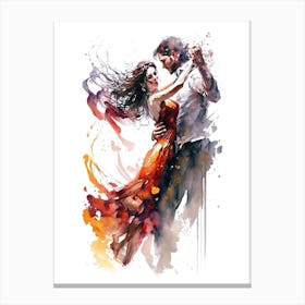 Dancing Couple Canvas Print