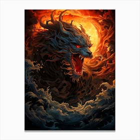 Demon Dragon Canvas Print