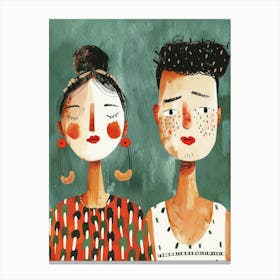 Two People 1 Canvas Print