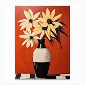 Bouquet Of Black Eyed Susan Flowers, Autumn Fall Florals Painting 0 Canvas Print