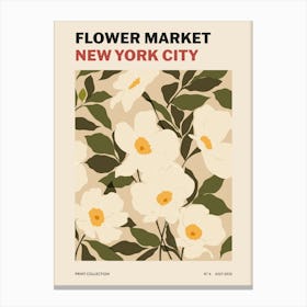 New York City Flower Market Canvas Print