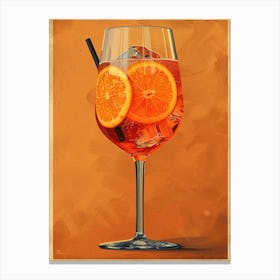 Aperol Spritz Orange 92 Canvas Print