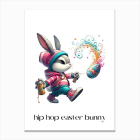 Easter bunny hip hop.kids rooms.nursery rooms.gifts for kids.6 Canvas Print