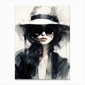 Woman In A Hat 2 Canvas Print