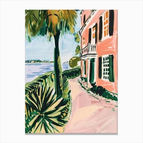 Travel Poster Happy Places Charleston 1 Canvas Print