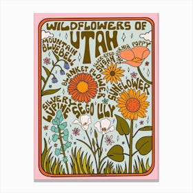 Utah Wildflowers Canvas Print