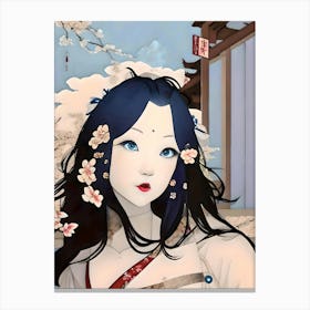 Ukiyo-E Beauty Canvas Print