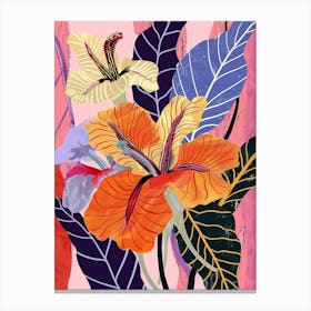 Colourful Flower Illustration Petunia 2 Canvas Print