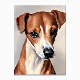 Italian Greyhound Watercolour dog Canvas Print
