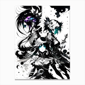 Anime Art, Person, Person, Person, Person Canvas Print