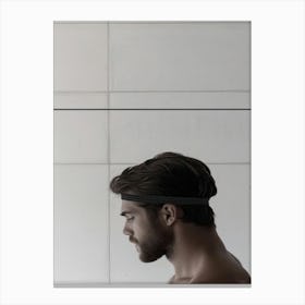 Man Wearing Headband Canvas Print