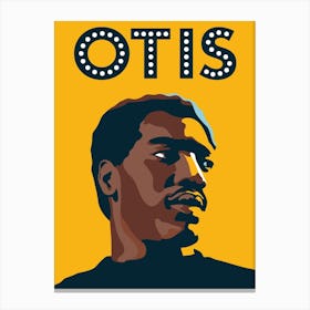 Otis Redding Yellow Canvas Print