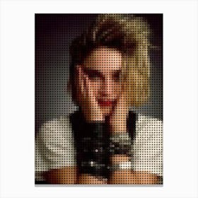 Madonna In Style Dots Canvas Print