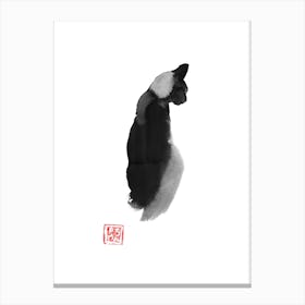 Cat Back Canvas Print