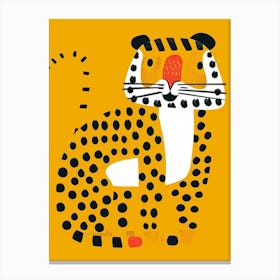 Yellow Siberian Tiger 4 Canvas Print