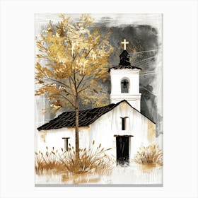 Church In The Woods Canvas Print