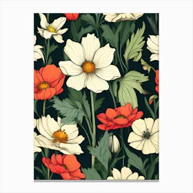 Floral Seamless Pattern 4 Canvas Print