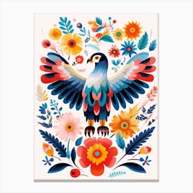 Scandinavian Bird Illustration Eagle 1 Canvas Print