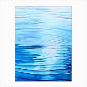 Water Ripples Lake Waterscape Marble Acrylic Painting 2 Canvas Print