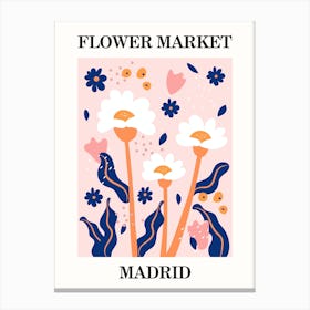 Flower Market Madrid Canvas Print