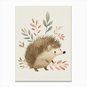 Charming Nursery Kids Animals Hedgehog 2 Canvas Print