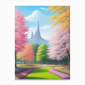 Springtime In The Park Canvas Print