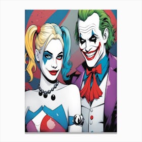Harley Quinn & Joker 1 Canvas Print