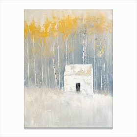 White House In The Woods Canvas Print