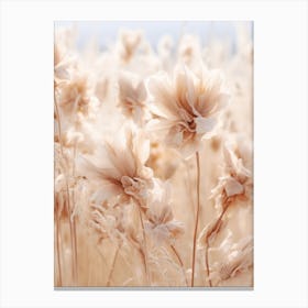 Boho Dried Flowers Coral Bells 3 Canvas Print