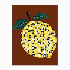 Lemon Mosaic Canvas Print