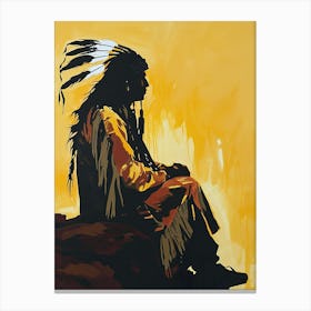 Blackfoot Balance In Abstract Art ! Native American Art Canvas Print