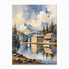 House By The Lake 1 Canvas Print