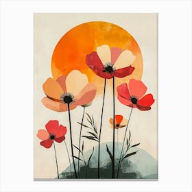 Sunset Poppies Canvas Print