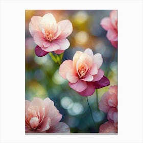 Pink Flowers Canvas Print