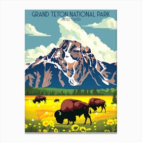 Grand Teton National Park 1 Canvas Print