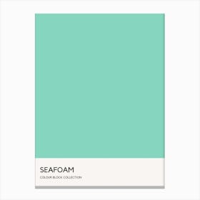 Seafoam Colour Block Poster Canvas Print