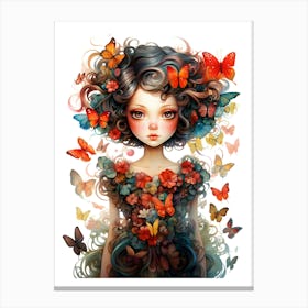 Butterfly Girl 3 Canvas Print