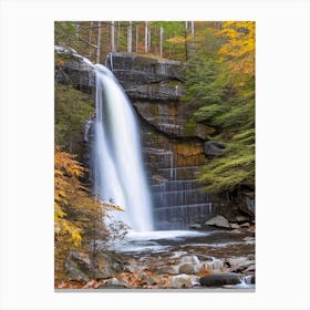 Yarmouth Falls, United States Realistic Photograph (1) Canvas Print