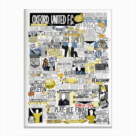 Oxford United 1 Canvas Print