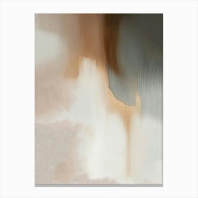 Neutral Abstract Painting With Soft Color Tones 1 Canvas Print