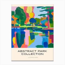 Abstract Park Collection Poster Lumphini Park Bangkok Thailand 3 Canvas Print