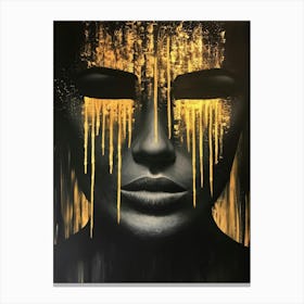 Gold Face 11 Canvas Print