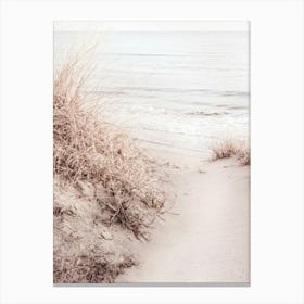 Beach sand dunes travel poster_2251406 Canvas Print