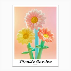 Dreamy Inflatable Flowers Poster Sunflower 3 Canvas Print