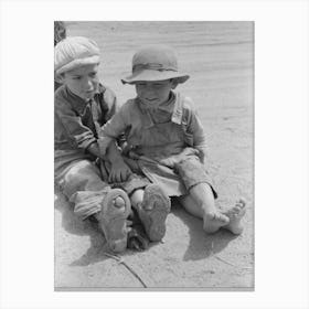 Untitled Photo, Possibly Related To Children, Spanish American, Penasco, New Mexico By Russell Lee Canvas Print