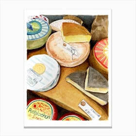 Cheese Display Canvas Print