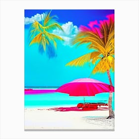 Bahamas Beach Pop Art Photography Tropical Destination Canvas Print