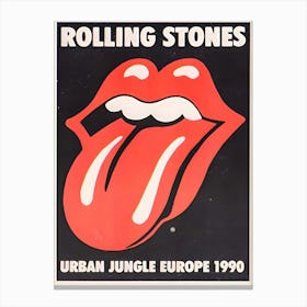 Rolling Stones Urban Jungle Europe 1990 Poster Canvas Print