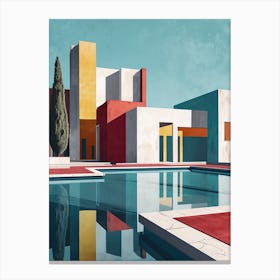 Modern Architecture Minimalist 16 Canvas Print
